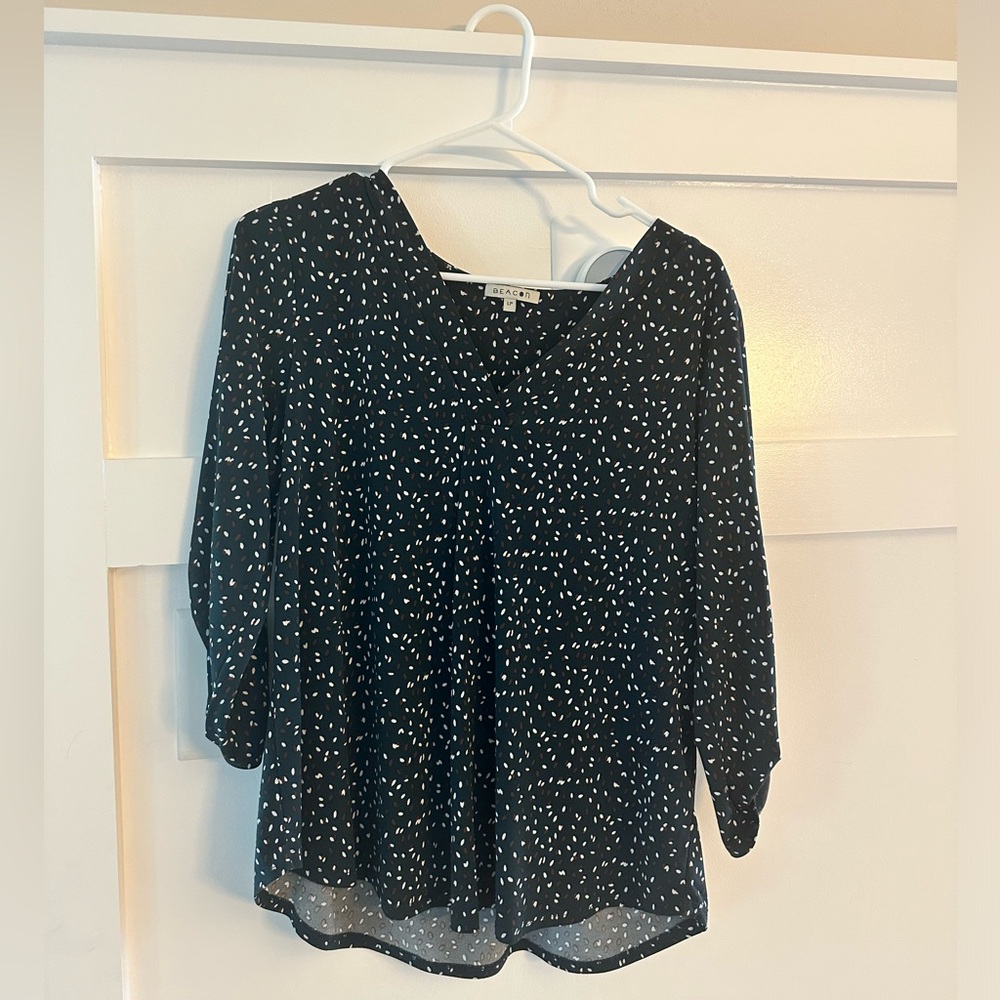 Long sleeve blouse-Petite